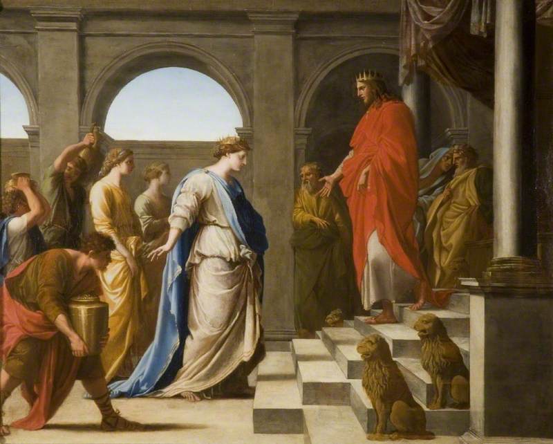 Salomón y la reina de Saba - Eustache Le Sueur