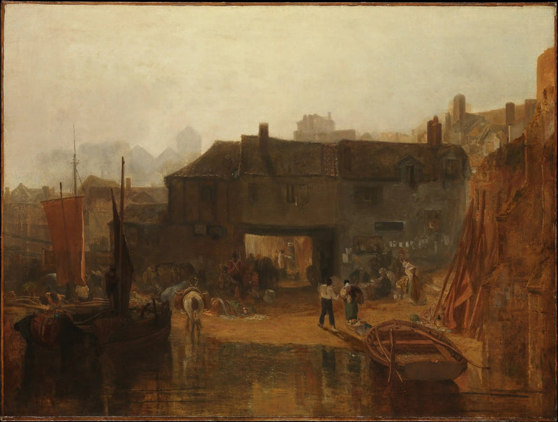 Saltash con el transbordador de agua, Cornwall - J. M. W. Turner
