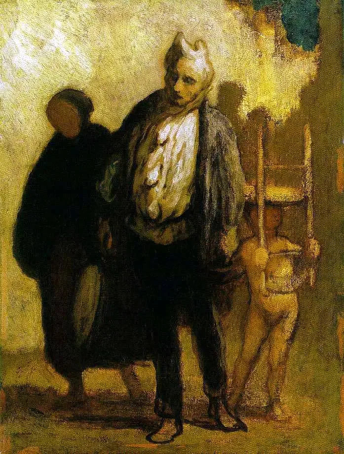 Saltimbanques errantes - Honoré Daumier