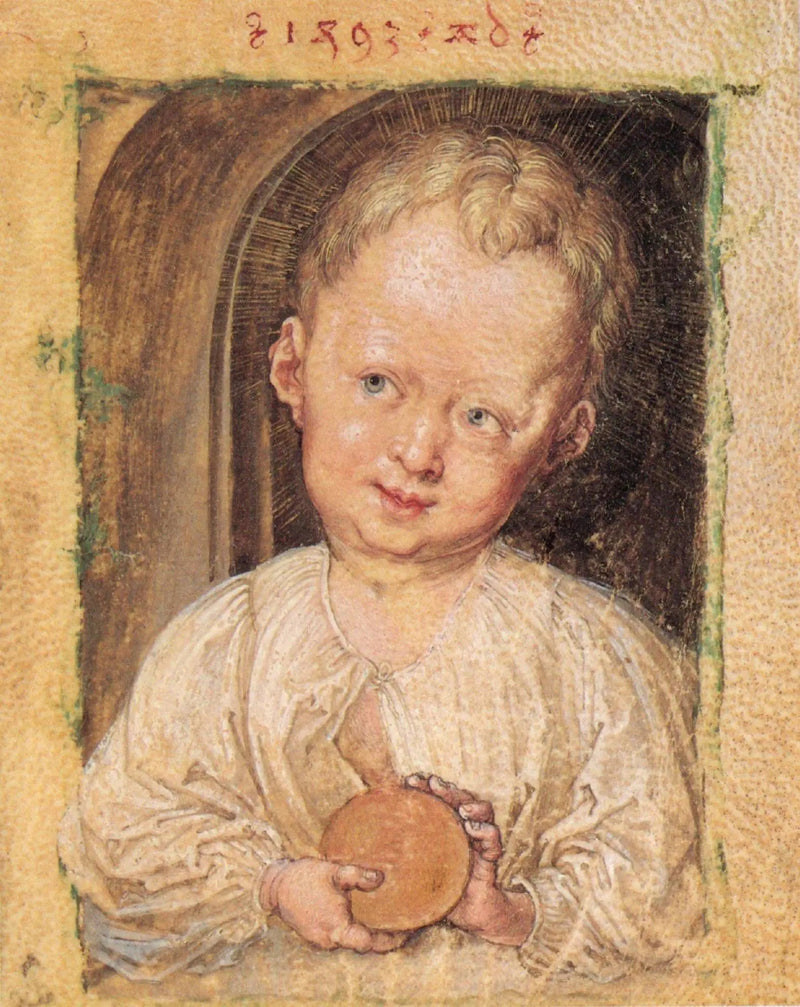 Salvator Mundi con el Niño Jesús - Albrecht Dürer