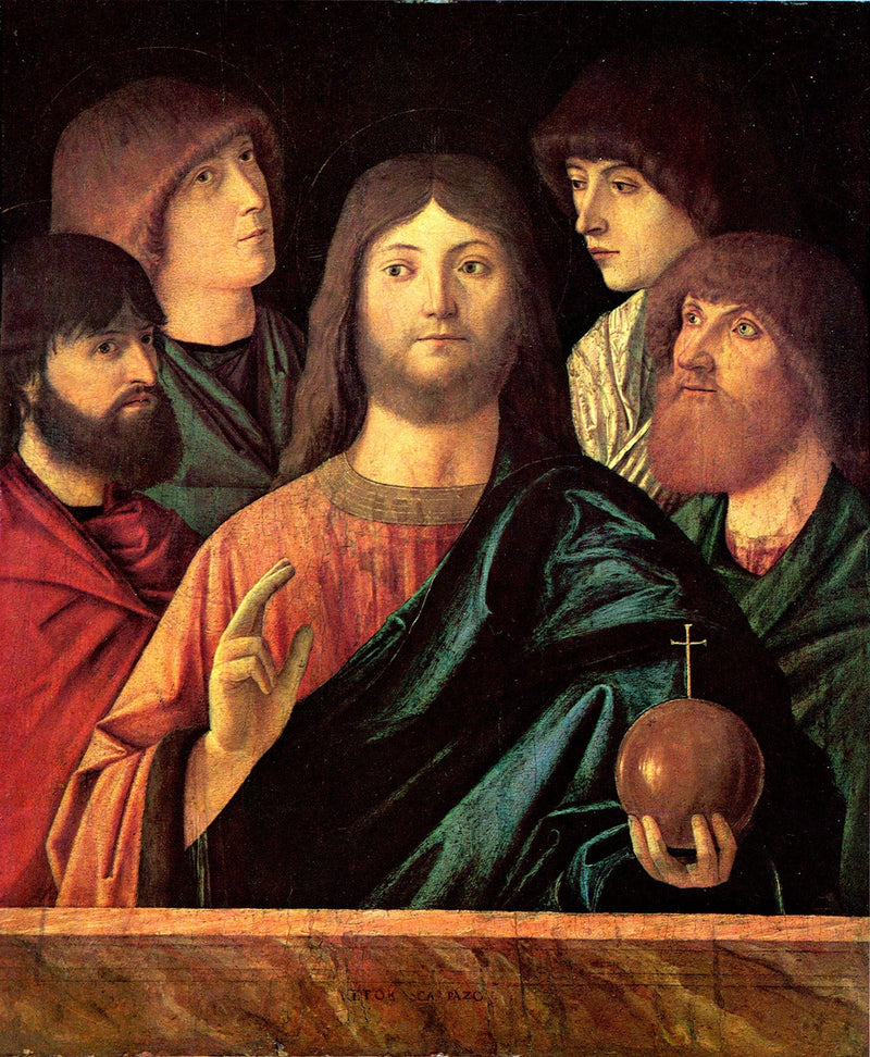 Salvator Mundi con los apóstoles - Vittore Carpaccio