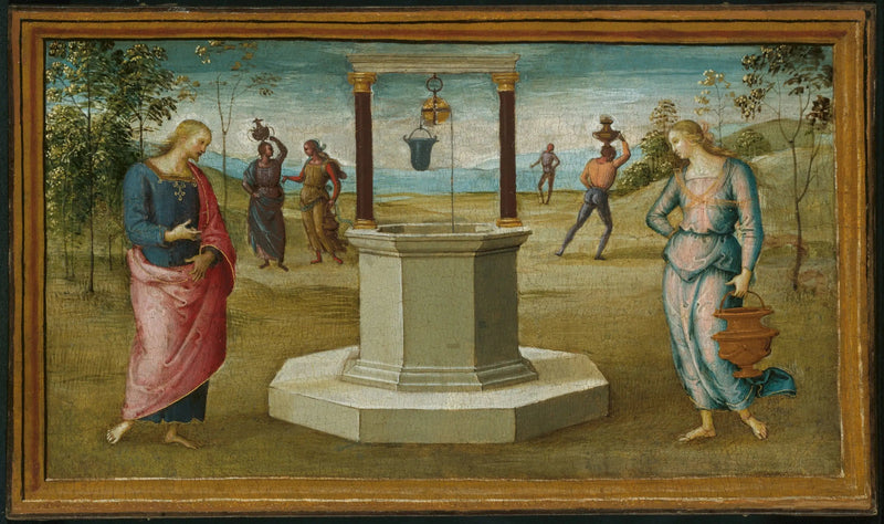 Samaritaine en el pozo - Pietro Perugino