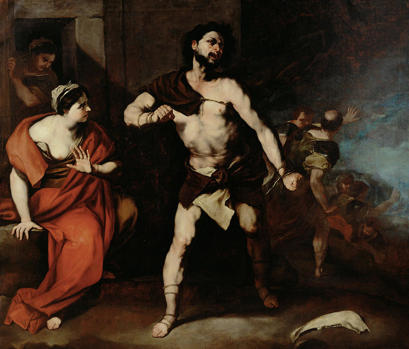Sansón rompe sus cadenas - Luca Giordano