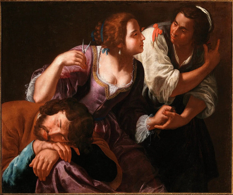 Sansón y Dalila - Artemisia Gentileschi