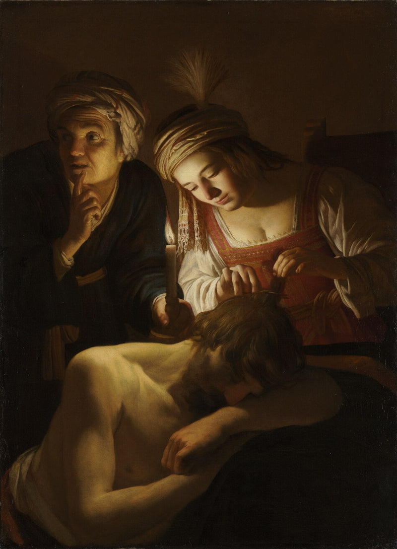 Sansón y Dalila - Gerrit van Honthorst