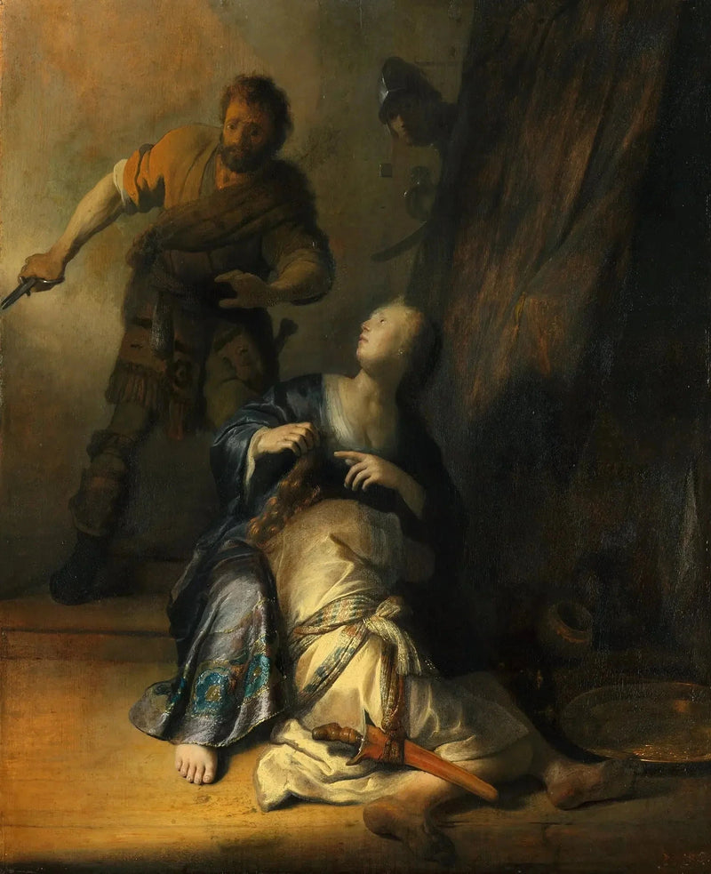Sansón traicionado por Dalila - Rembrandt