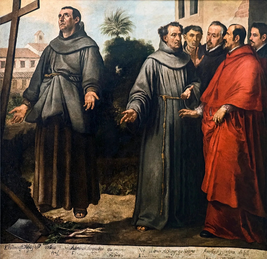 San Diego de Alcalá de Henares en éxtasis frente a la cruz - Bartolomé Esteban Murillo
