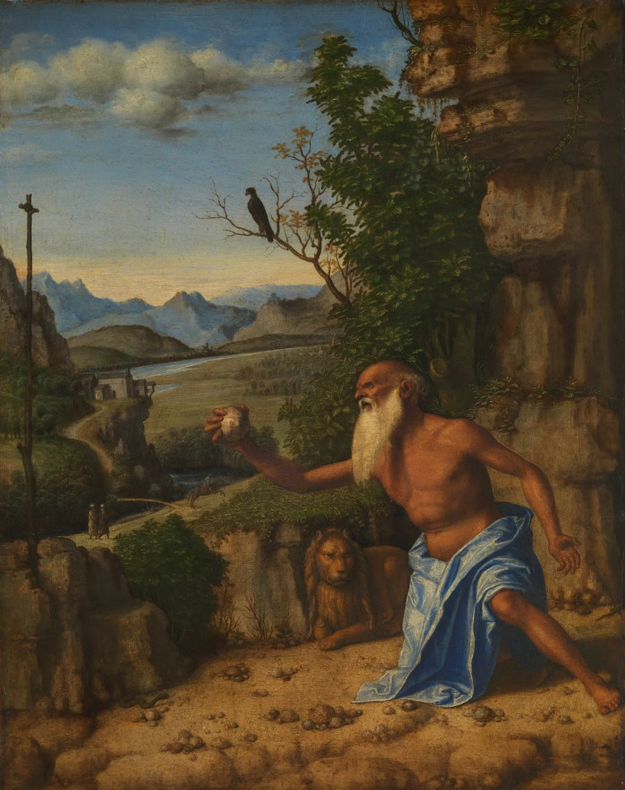 San Jerónimo en el desierto - Cima da Conegliano