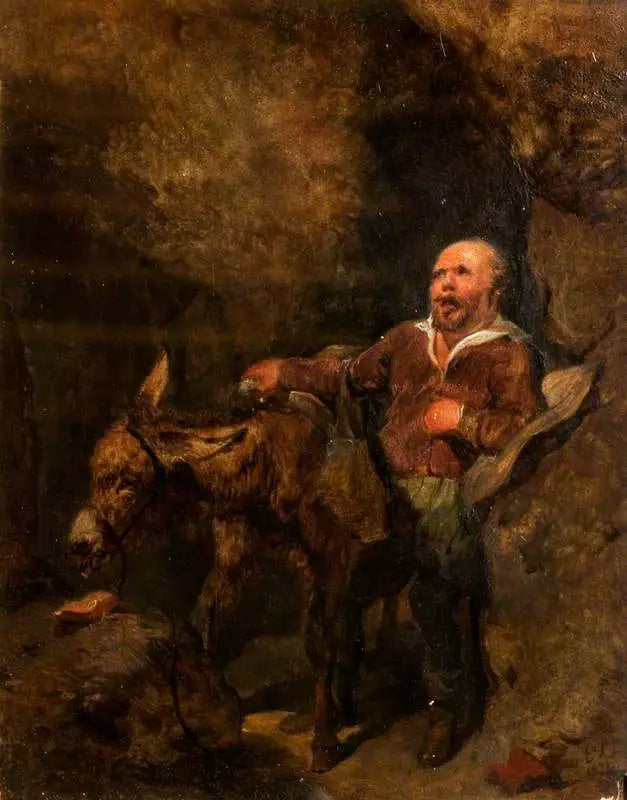 Sancho Panza et le Grisonnant (extrait de « Don Quichotte » de Cervantès) - Edwin Henry Landseer - Alpha Reproduction
