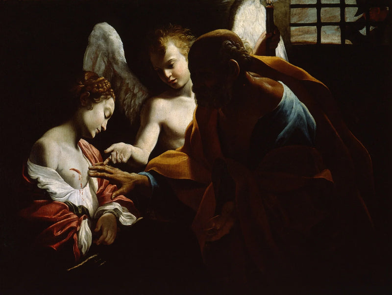 Sant'Agata en prisión de Giovanni Lanfranco - Giovanni Lanfranco