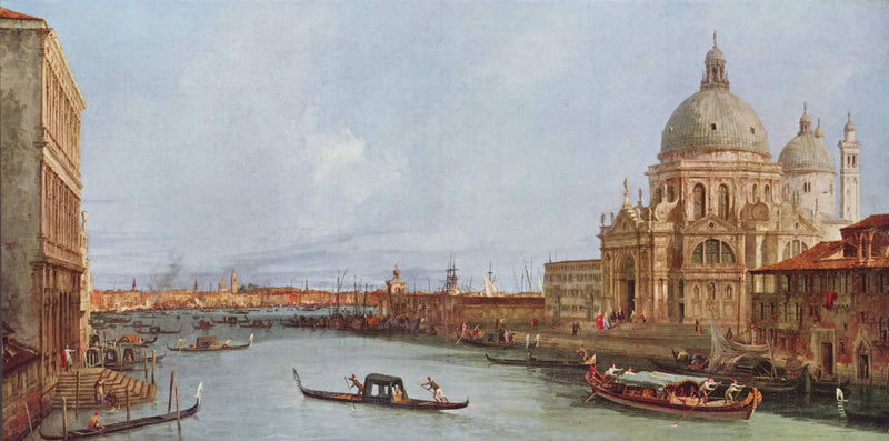 Santa María de la Salud, Venecia del Gran Canal - Canaletto