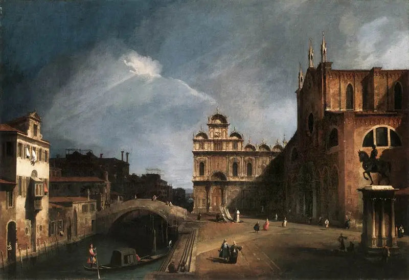 San Giovanni y San Pablo y la Escuela de San Marco - Canaletto