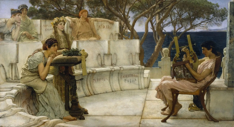 Sappho y Alcés - Lawrence Alma-Tadema