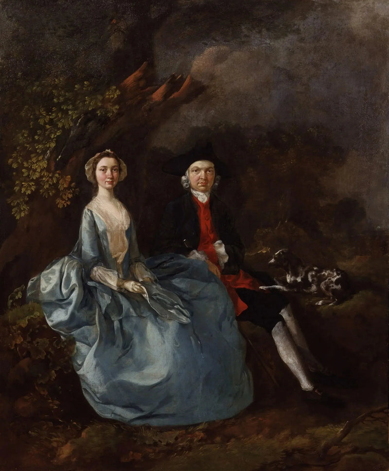 Sarah Kirby (de soltera Bull); (John) Joshua Kirby - Thomas Gainsborough