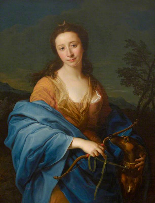 Sarah Lethieullier, Lady Fetherstonhaugh (1722-1788), en el papel de Diana - Pompeo Batoni