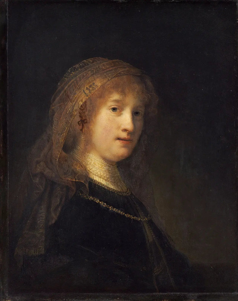 Saskia van Uylenburgh, la esposa del artista - Rembrandt