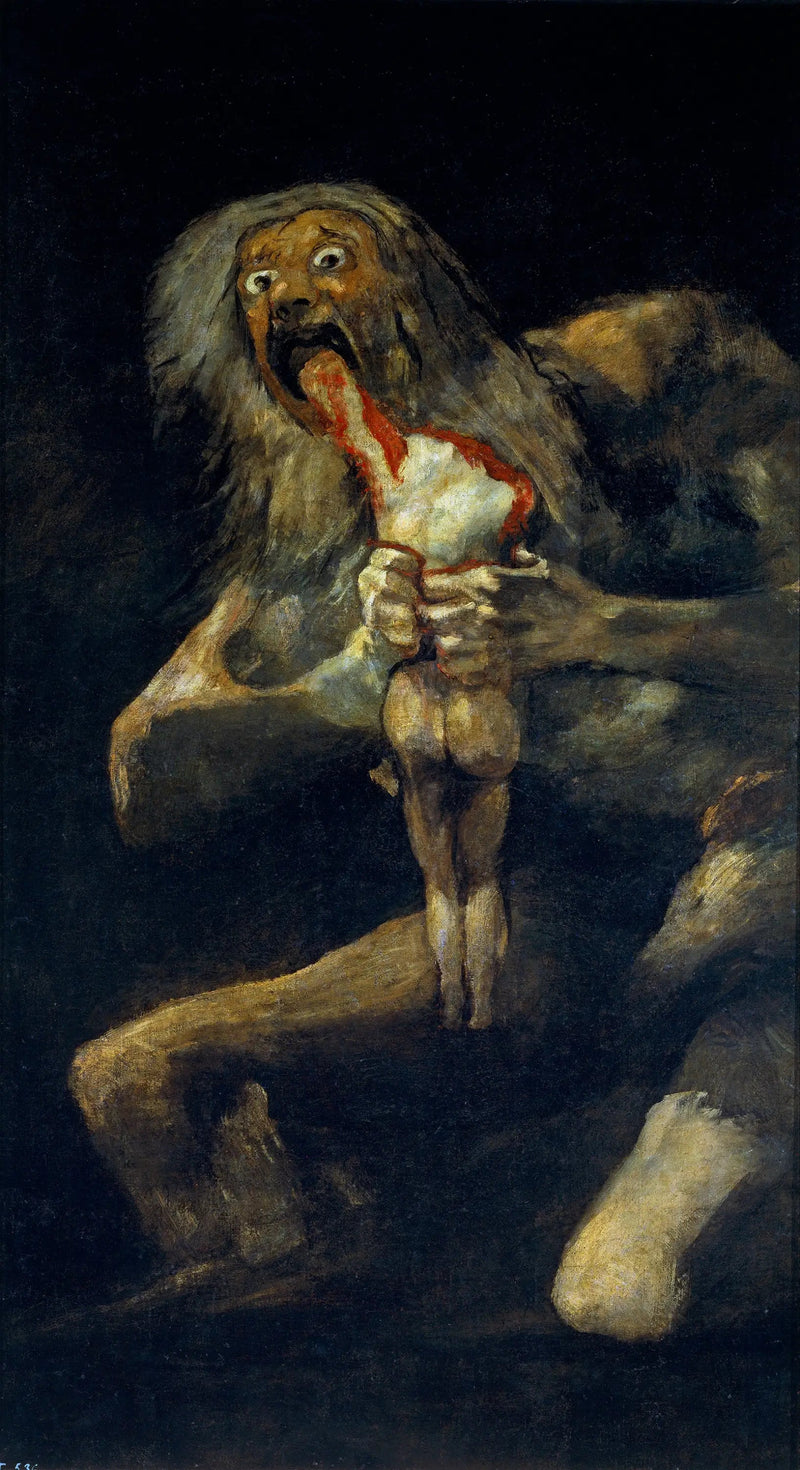Saturno devorando a un hijo suyo - Francisco de Goya