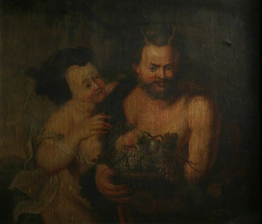 Sátira y una niña - Peter Paul Rubens