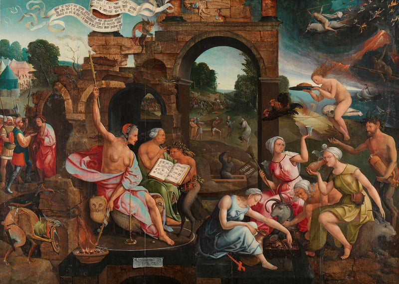 Saúl y la bruja de Endor - Jacob Cornelisz van Oostsanen