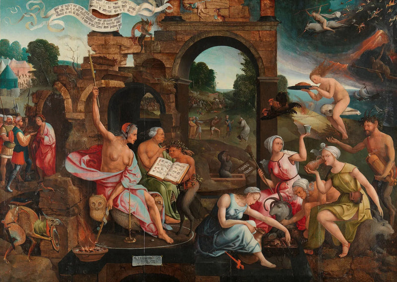 Saúl y la bruja de Endor - Jacob Cornelisz van Oostsanen