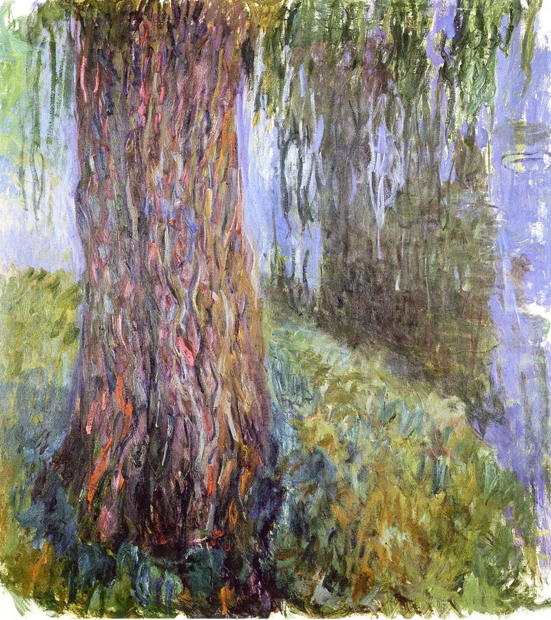 Sauce llorón y estanque con nenúfares - Claude Monet
