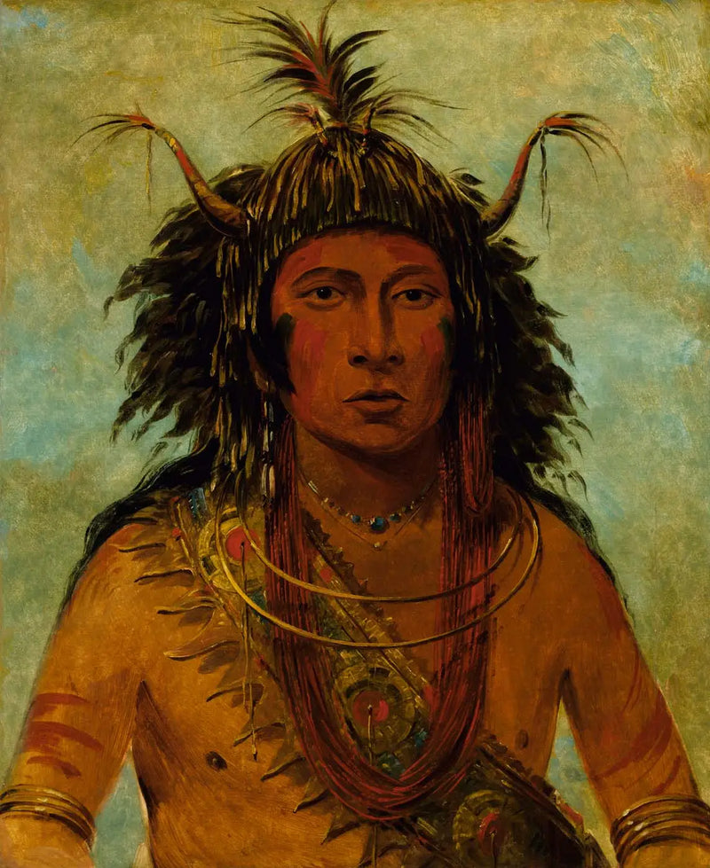 Say-say-gon, Tempestad de granizo, Jefe de guerra - George Catlin