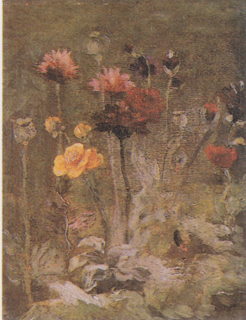 Naturaleza muerta con escabiosa y ranúnculo - Vincent van Gogh