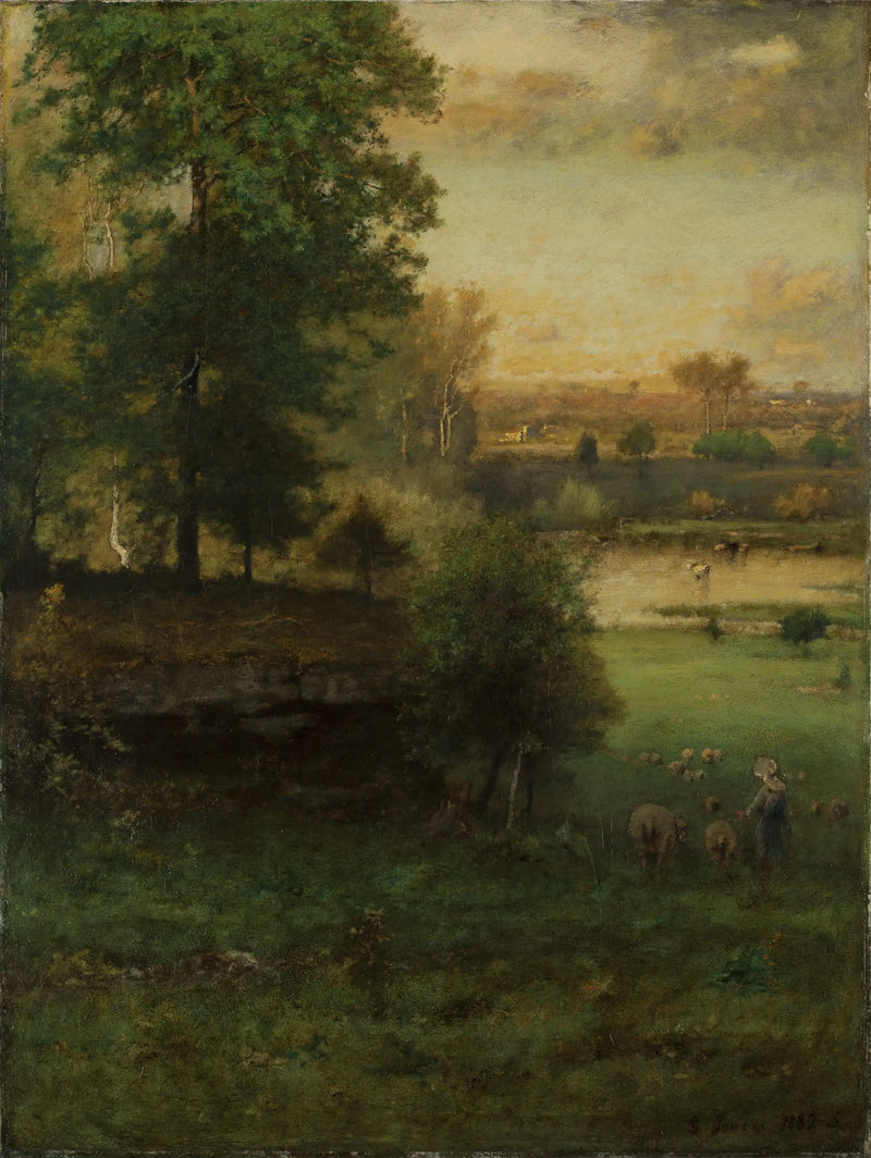 Escena en Durham, una idilio - George Inness