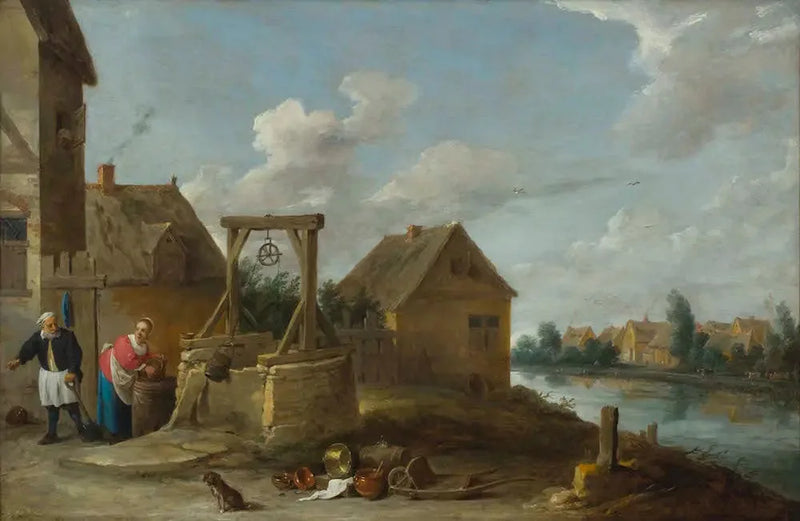 Escena en el pozo - David Teniers el Joven