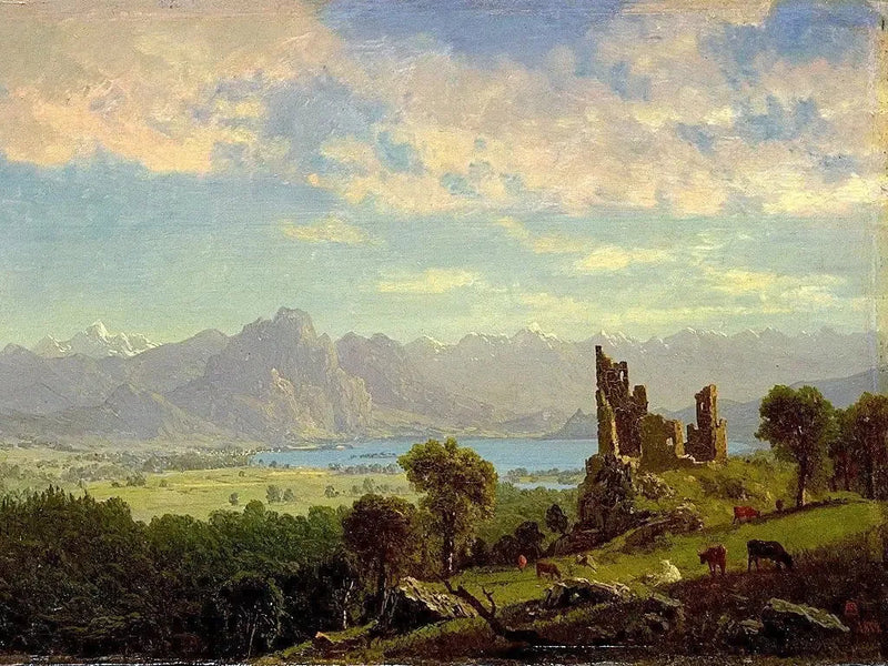 Escena en Tirol - Albert Bierstadt