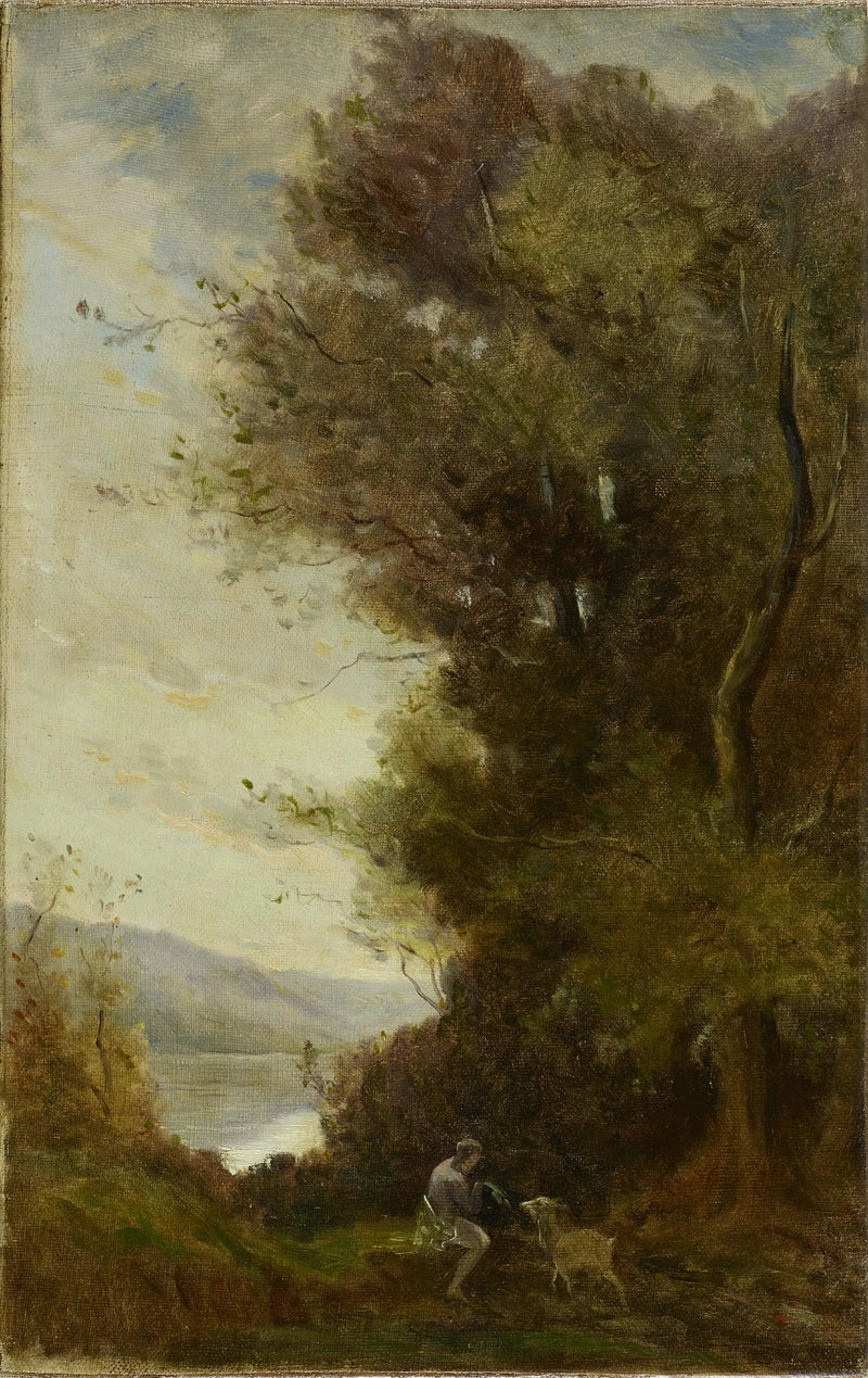 Escena bucólica - Jean-Baptiste Camille Corot