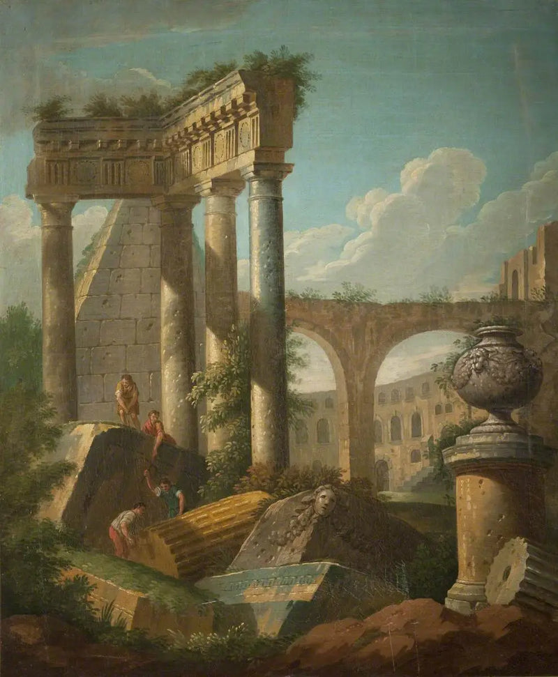Escena clásica (Templo en ruinas) - Giovanni Paolo Panini