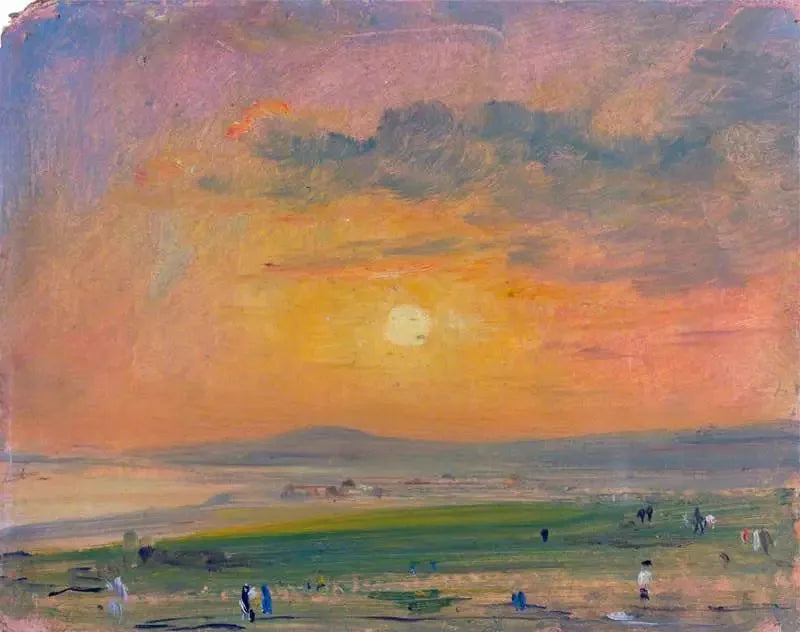 Escena costera en Brighton, noche - John Constable