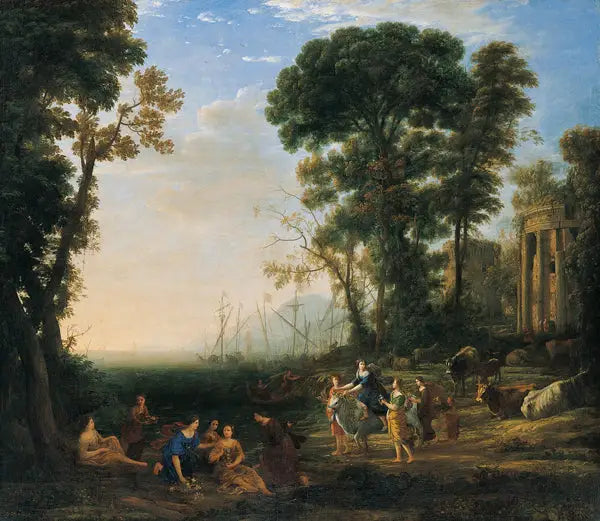 Escena costera con Europa y el toro - Claude Lorrain