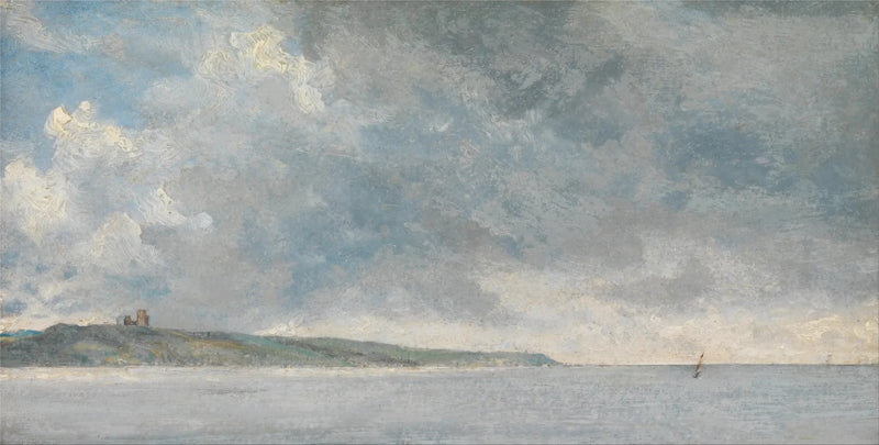 Escena costera con acantilado - John Constable