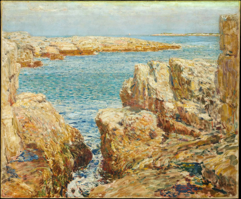 Escena costera, islas Shoals - Childe Hassam