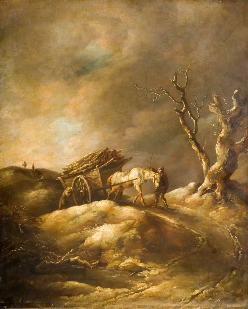 Escena de invierno con caballo y carreta - Thomas Gainsborough