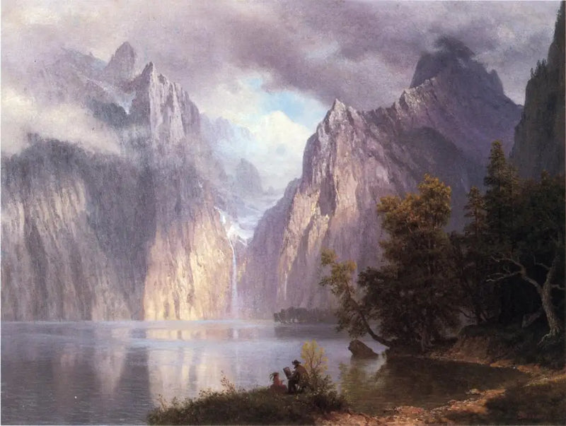 Escena en la Sierra Nevada - Albert Bierstadt