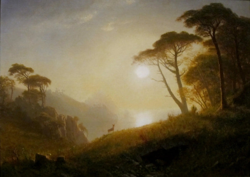Escena en el valle de Yosemite - Albert Bierstadt
