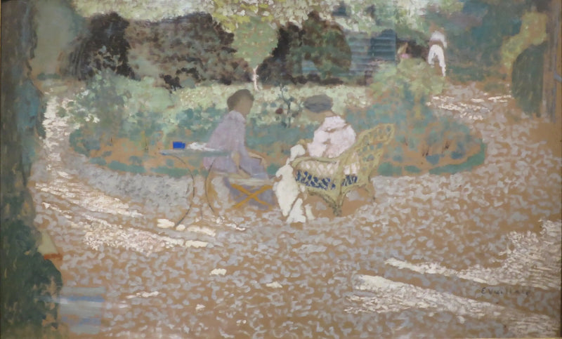 Escena en un jardín - Édouard Vuillard