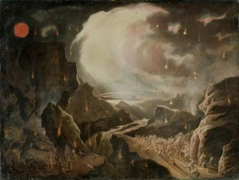 Escena de destrucción bíblica - John Martin