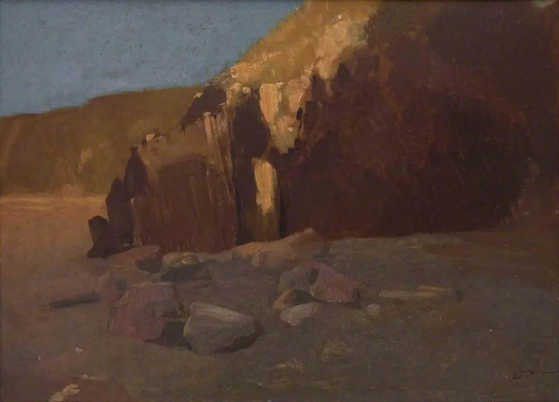 Escena de acantilado - Odilon Redon
