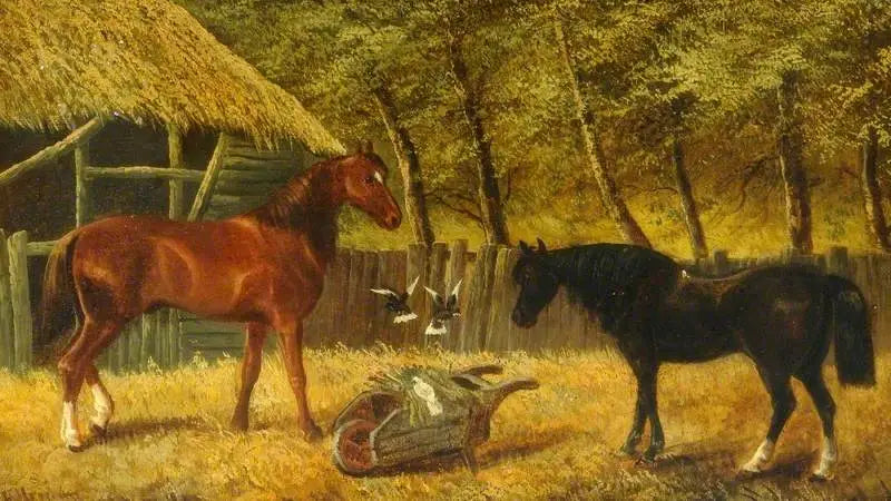 Scène de ferme - John Frederick Herring, Sr. image 1 reproduction de peinture à l’huile