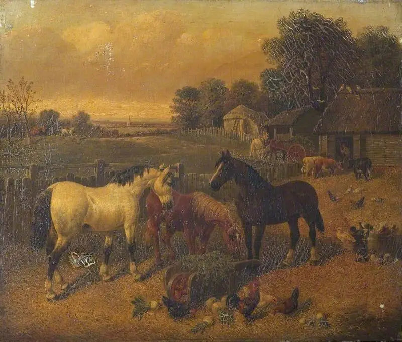 Escena de granja - John Frederick Herring, Sr.