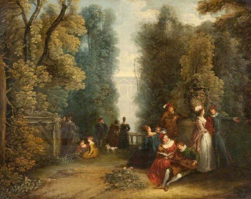 Escena de jardín - Antoine Watteau