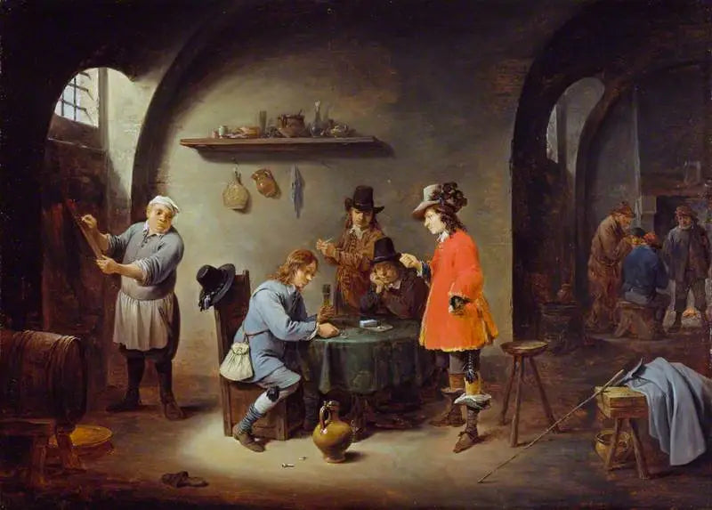 Escena de juego en una taberna - David Teniers el Joven
