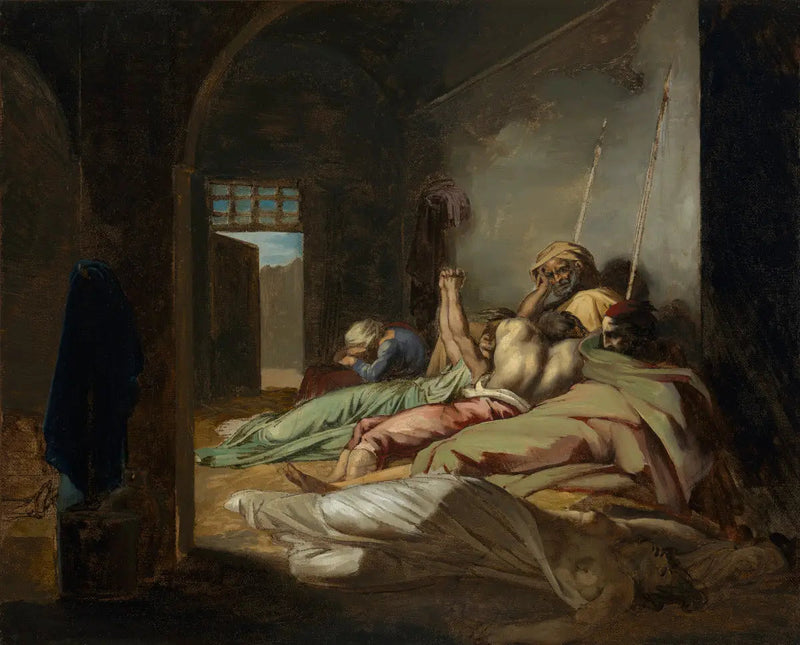 Escena de la epidemia de fiebre amarilla en Cádiz - Théodore Géricault