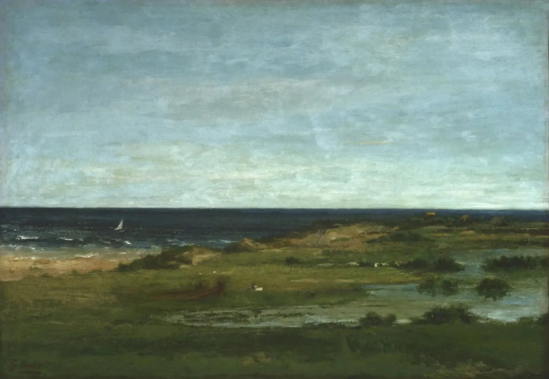 Escena de la costa - Gustave Courbet