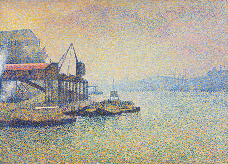 Escena del Támesis, el ascensor - Georges Lemmen