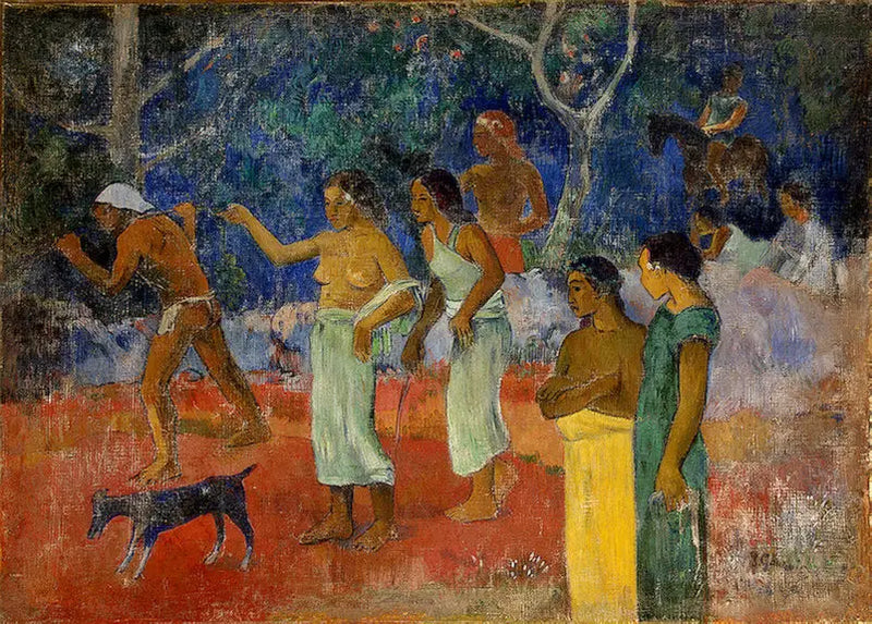Escena de la vida tahitiana - Paul Gauguin